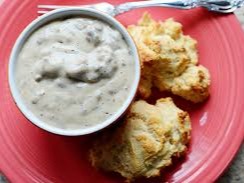 Drop Biscuits and Sausage Gravy Drop Biscuits and Sausage Gravy